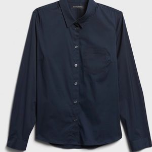 Banana Republic Non Iron Tailored Fit Shirt- Navy.